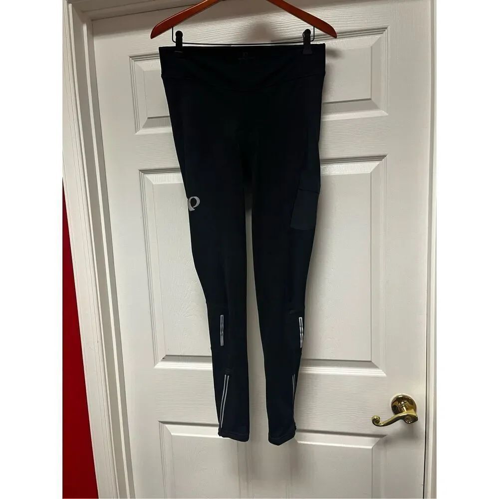 Pearl Izumi Black Full Length Zip Ankle Padded Leggings sz XL EUC